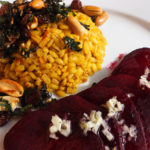 Rollgersten-Risotto mit gegrillter Roter Beee